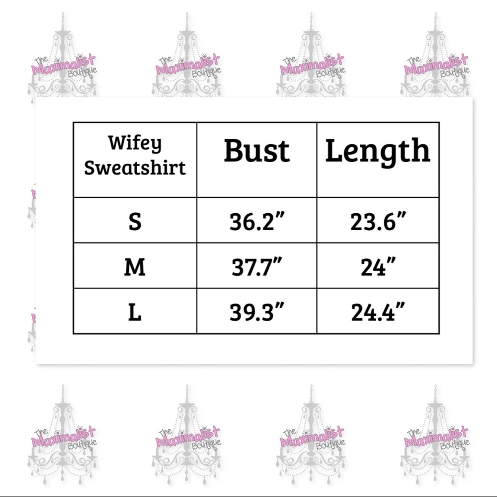 SALE! Wifey Sweatshirt - Picture 5 of 7